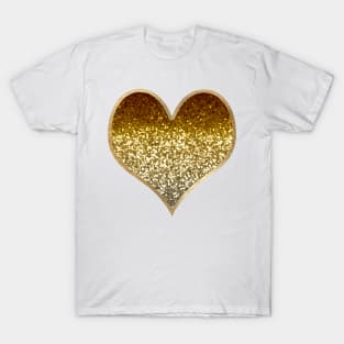 Heart - deep golden gradient T-Shirt